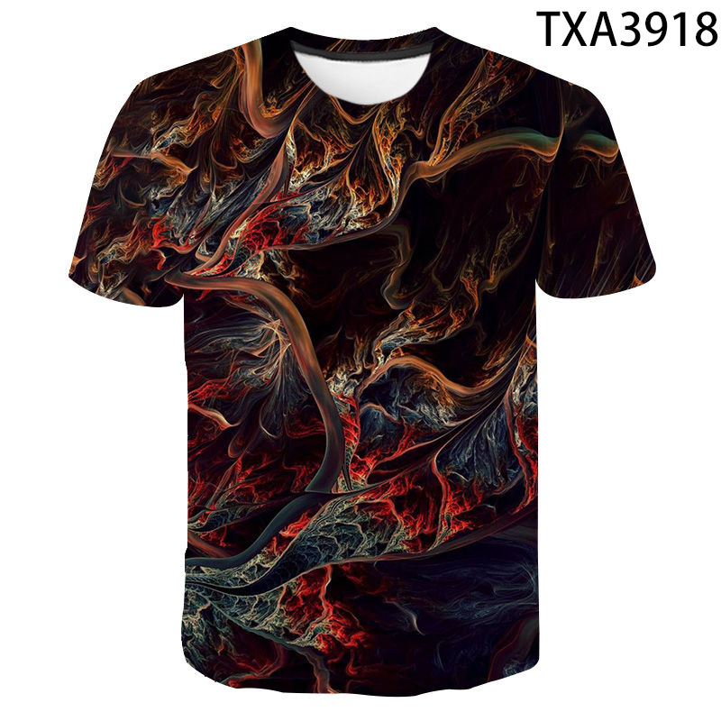 Summer Fashion Art Color Graffiti 3D T Shirts Boy Girl Kids Casual Men Women Children Printed Tshirt Cool Tops Tee 220526