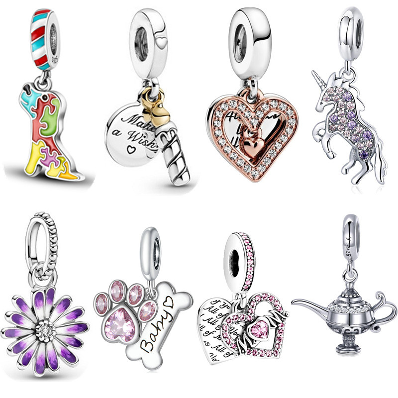 New s925 Sterling Silver Charm Loose Beads Beaded Ladies Fashion Gold Original Fit Pandora Bracelet Pendant DIY Luxury Jewelry Ladies Mom Gift
New s925 Sterling Silver Charm Loose Beads Beaded Ladies Fashion Gold Original Fit Pandora Bracelet Pendant DIY Luxury Jewelry Ladies Mom Gift