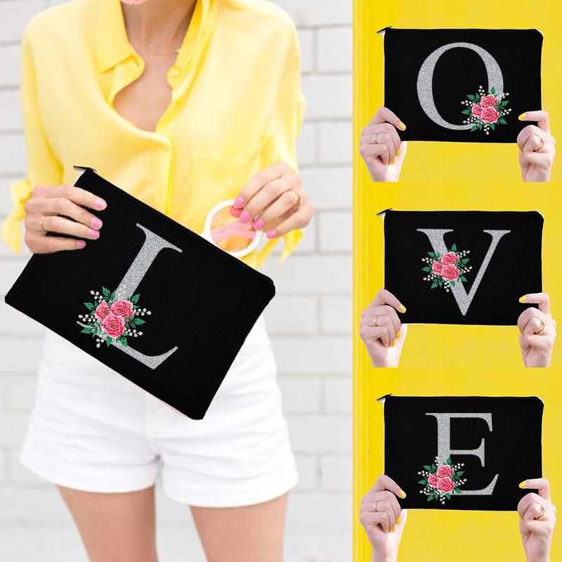 Cosmetic Bags & Cases Bridesmaid Makeup Bag Purse Silver Alphabet Case Toiletries Storage Travel Ladies Beauty Organizer Wedding Gifts, W10263-tbbk-d
Cosmetic Bags & Cases Bridesmaid Makeup Bag Purse Silver Alphabet Case Toiletries Storage Travel Ladies Beauty Organizer Wedding Gifts, W10263-tbbk-d