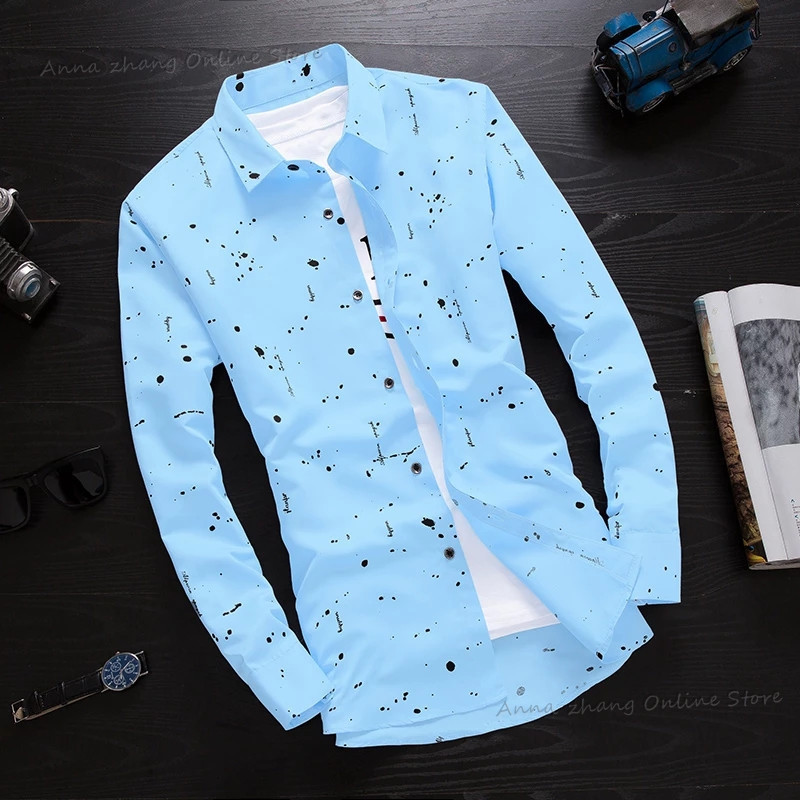 Man blouse High Quality Wholesale Autumn Spring Summer Selling Men's Fashion Casual Work Shirts 220322