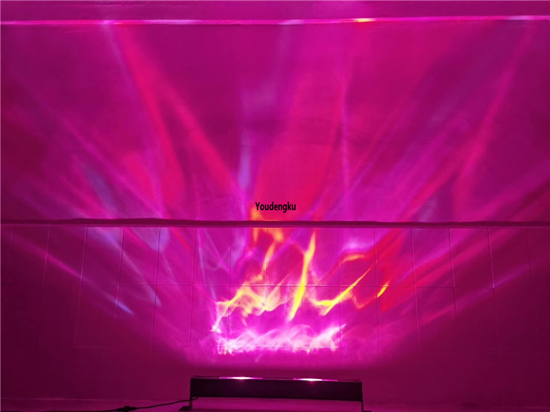 2 pcspcs IP65 Pixel Bar 4x30w rgbw magic water wave led outdoor wall washer Ocean Wave Linear Projector for stage dj disco holiday
