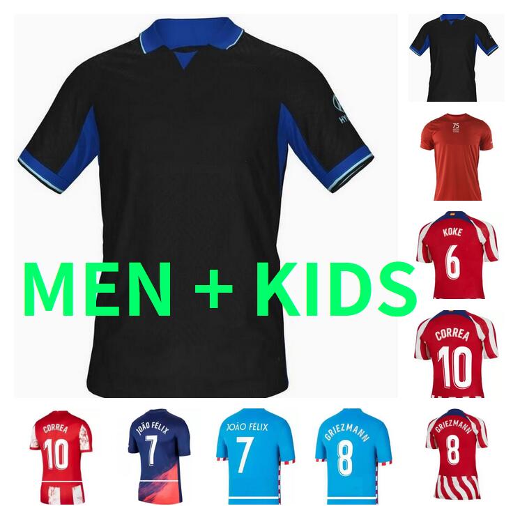 22 23 Atletico MadridS GRIEZMANN JOAO FELIX Soccer Jerseys 2022 2023 CORREA CARRASCO M. Llorente KOKE maillots foot CUNHA R.DE PAUL Camiseta Football shirt Men kids Kit, 21/22
22 23 Atletico MadridS GRIEZMANN JOAO FELIX Soccer Jerseys 2022 2023 CORREA CARRASCO M. Llorente KOKE maillots foot CUNHA R.DE PAUL Camiseta Football shirt Men kids Kit, 21/22