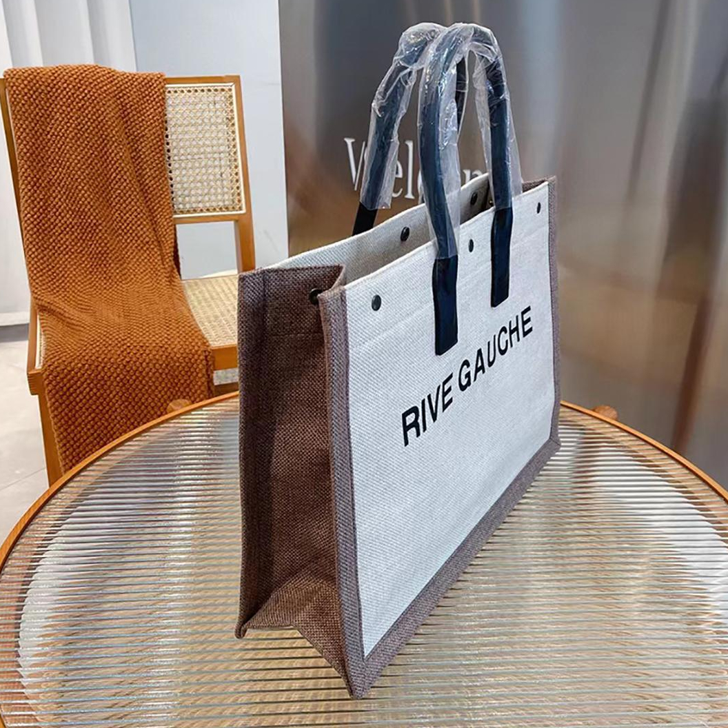 Top Quality Canvas Large Capacity Shopping Bag Rive Gauche tote bag Shoulder Messenger Bagss Women Handbags Wallets, Gray
Top Quality Canvas Large Capacity Shopping Bag Rive Gauche tote bag Shoulder Messenger Bagss Women Handbags Wallets, Gray