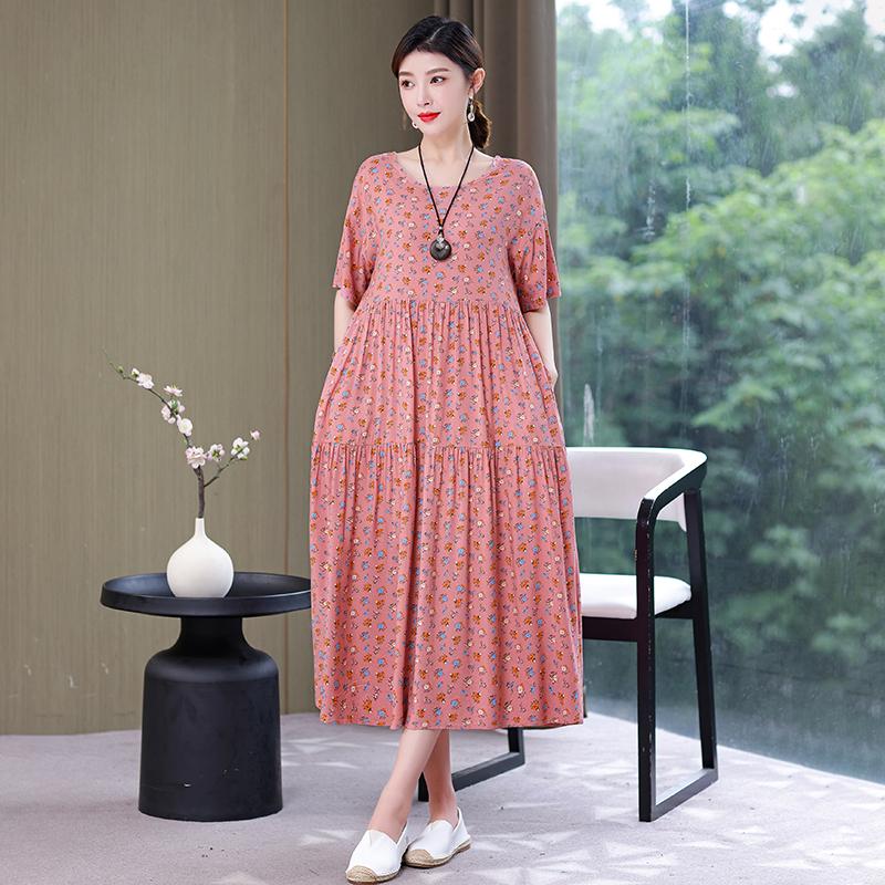 Casual Dresses Summer Boho Maxi Dress Vintage Print Half Sleeve Loose Female Long Big Swing Robe VestidosCasual
Casual Dresses Summer Boho Maxi Dress Vintage Print Half Sleeve Loose Female Long Big Swing Robe VestidosCasual