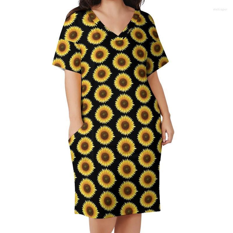 Plus Size Dresses Sunflower Print Dress Flower Sunshine Street Wear Casual Female Summer V Neck Elegant Gift IdeaPlus Meli22, Style-2
Plus Size Dresses Sunflower Print Dress Flower Sunshine Street Wear Casual Female Summer V Neck Elegant Gift IdeaPlus Meli22, Style-2