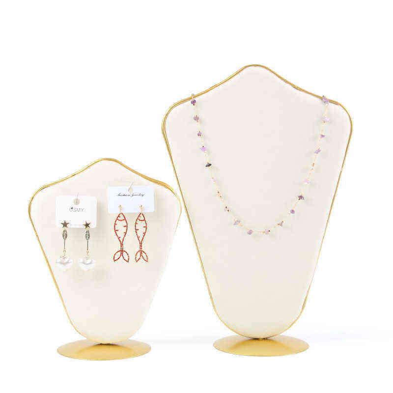 Mannequin Velvet Suede Ring Pendant Bracelets Earrings Organizer Necklace Jewelry Display Stand Holder Rack Showcase Plate Shelf H220505