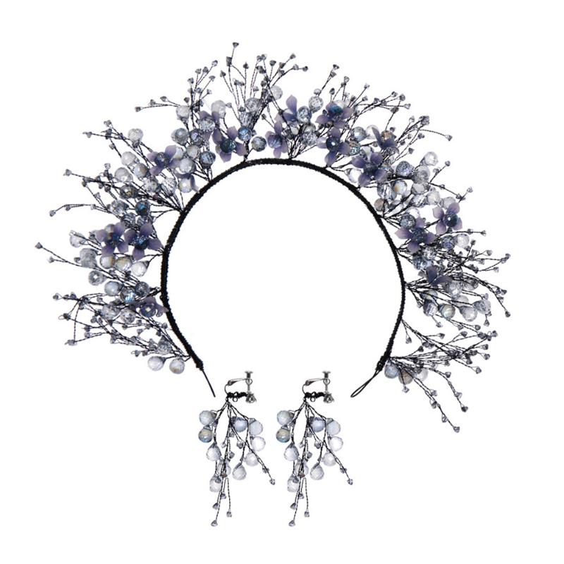 Hair Clips & Barrettes Set Bride Headdress And Earrings Kit Forest Series Blue Flower Hairband SetHair
Hair Clips & Barrettes Set Bride Headdress And Earrings Kit Forest Series Blue Flower Hairband SetHair