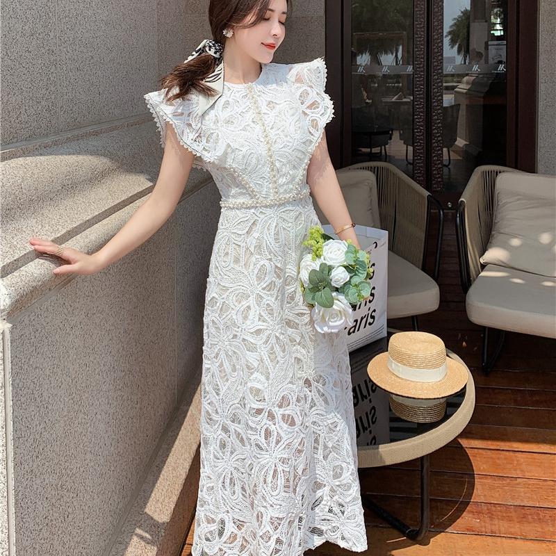 Casual Dresses Design Sense Feifei Sleeves 2022 Summer Heavy Industry Embroidery Beads Slim Fit Lace Dress Women'sCasual, White
Casual Dresses Design Sense Feifei Sleeves 2022 Summer Heavy Industry Embroidery Beads Slim Fit Lace Dress Women'sCasual, White