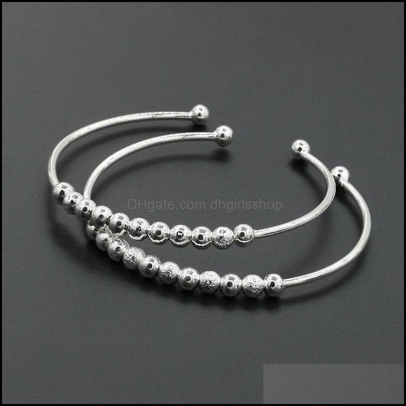 Charm Bracelets Jewelry Bangles For Women Fashion Sier Plated Beads Ball Bangle Cuff Bracelet Ch Dhblf
Charm Bracelets Jewelry Bangles For Women Fashion Sier Plated Beads Ball Bangle Cuff Bracelet Ch Dhblf