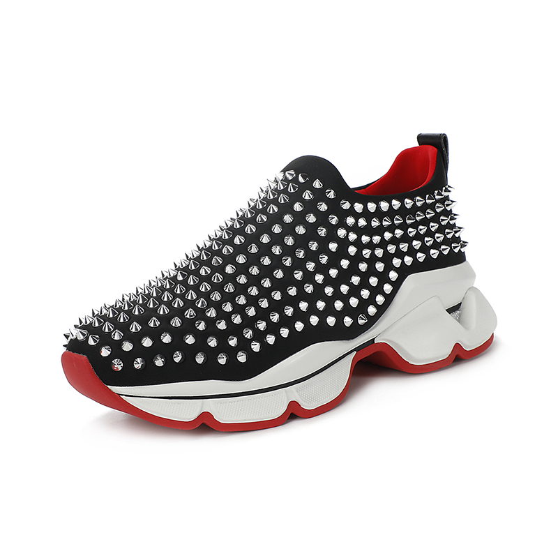 Studs Reflective High Responsive Sneakers Flats Casual Shoes Multicolor Outdoor Leather Men's Shoes Women's Plus Size Shoes 35 - 47, Black
Studs Reflective High Responsive Sneakers Flats Casual Shoes Multicolor Outdoor Leather Men's Shoes Women's Plus Size Shoes 35 - 47, Black