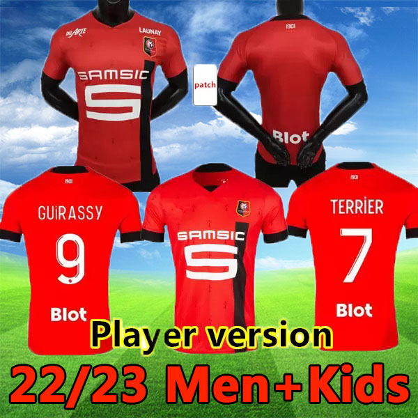 2022 2023 Stade Rennais soccer jerseys Rennes maillot de foot 22 23 SULEMANA BOURIGEAUD TERRIER DOKU GUIRASSY MAJER AGUERD TRAORE Men kids kits football shirts, 22 23 home
2022 2023 Stade Rennais soccer jerseys Rennes maillot de foot 22 23 SULEMANA BOURIGEAUD TERRIER DOKU GUIRASSY MAJER AGUERD TRAORE Men kids kits football shirts, 22 23 home