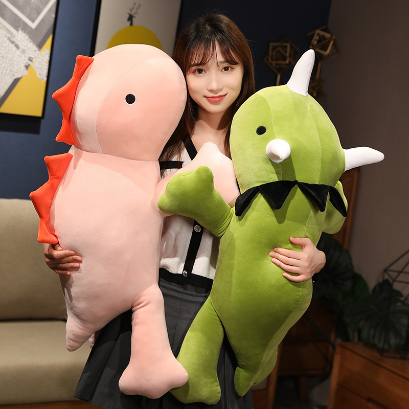 Dinosaur Weighted Plush Toys Cute Soft Stuffed Animals Plushies Kawaii Dino Sleep Pillow Baby Anime Doll Birthday Gift for Kids 220629