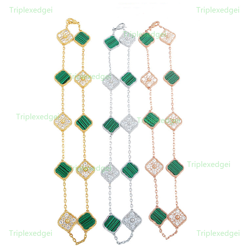 Fashion Classic Crystal Choker four-leaf clover Necklace European High-end Luxury 10 Flower Women's Necklace 316L Stainless Steel 18K Gold Plated Jewelry Gift
Fashion Classic Crystal Choker four-leaf clover Necklace European High-end Luxury 10 Flower Women's Necklace 316L Stainless Steel 18K Gold Plated Jewelry Gift