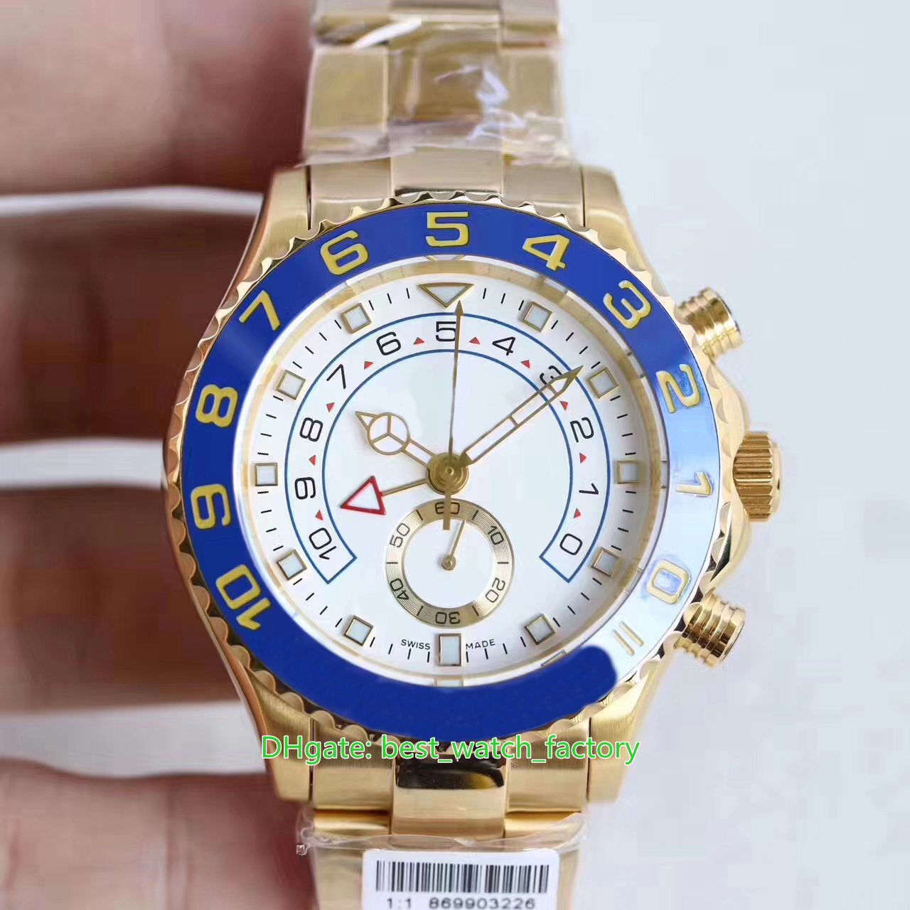 6 Style Super Quality Chronograph Watches 44mm 116680 116681 116688 116689 18k Gold 904L Steel ETA 7750 Movement Mechanical Automatic Mens Watch Men's Wristwatches, Travel bag
6 Style Super Quality Chronograph Watches 44mm 116680 116681 116688 116689 18k Gold 904L Steel ETA 7750 Movement Mechanical Automatic Mens Watch Men's Wristwatches, Travel bag