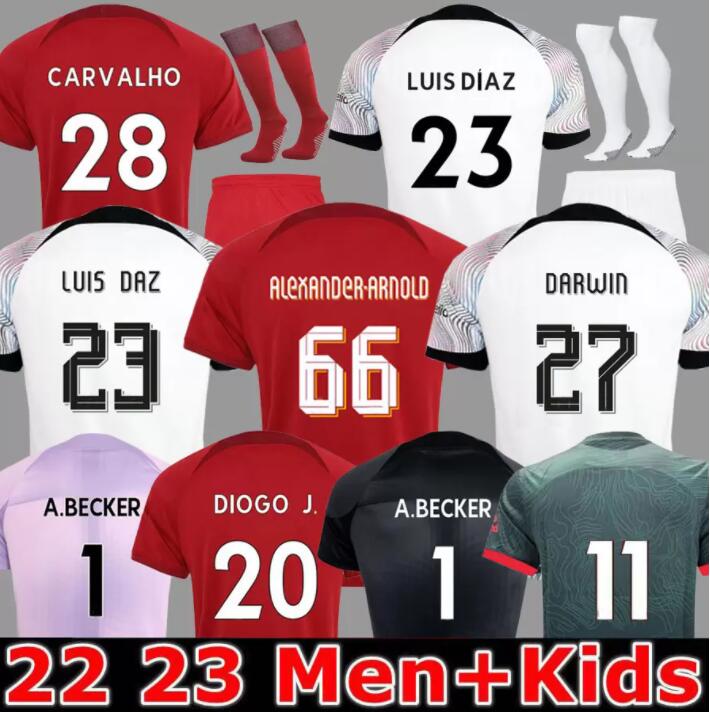 22/23 season home away 3rd RED soccer jerseys Carvalho 2022 2023 Mohamed Diogo Luis DIaz football shirts men kids kit socks set Fabio Alexander Arnold DARWIN, 22 23 away
22/23 season home away 3rd RED soccer jerseys Carvalho 2022 2023 Mohamed Diogo Luis DIaz football shirts men kids kit socks set Fabio Alexander Arnold DARWIN, 22 23 away