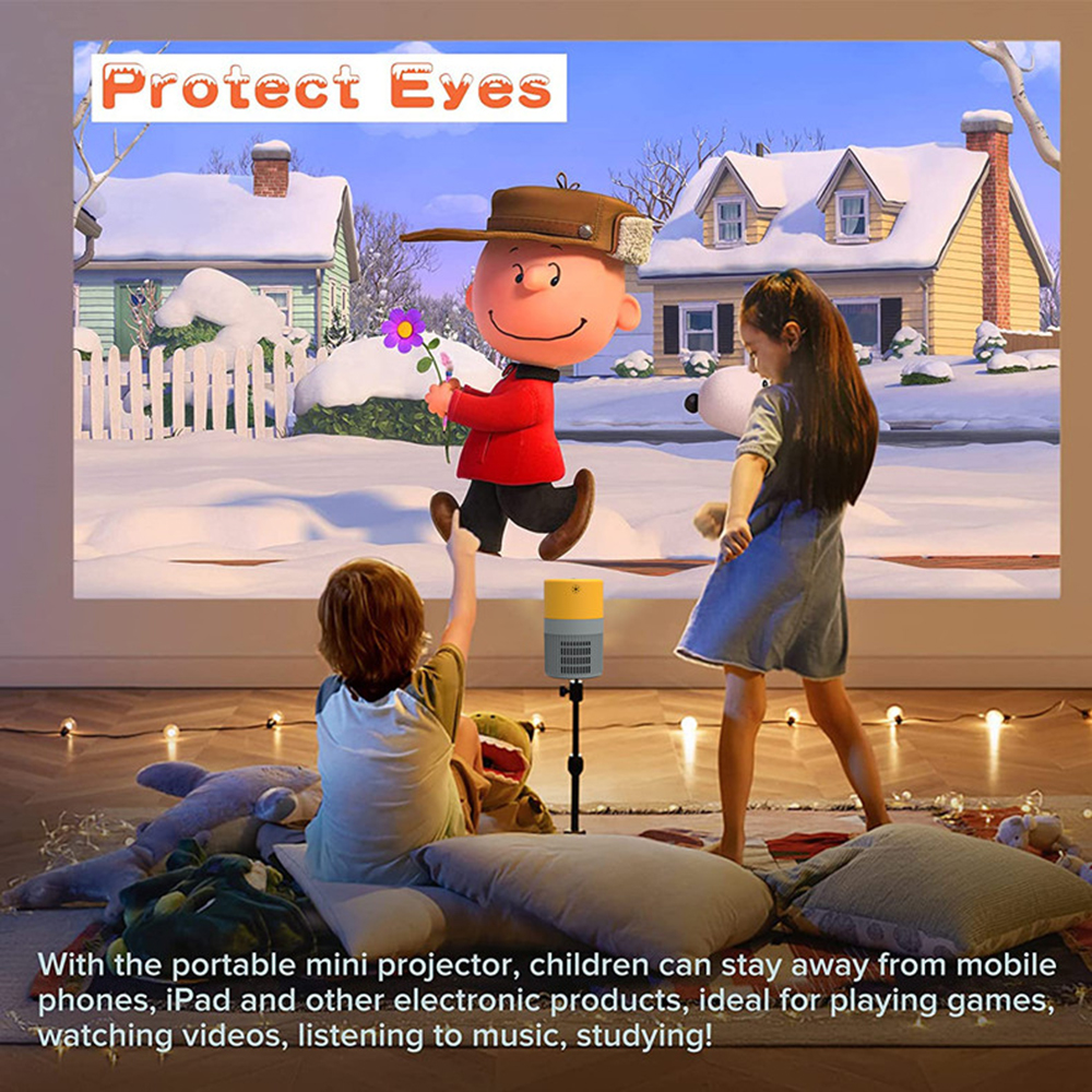 YT400 Mini 1080P Supported Projector 360P Portable LCD Video Movie Multimedia Home Theater Cinema HD Player LED Pico Beamer