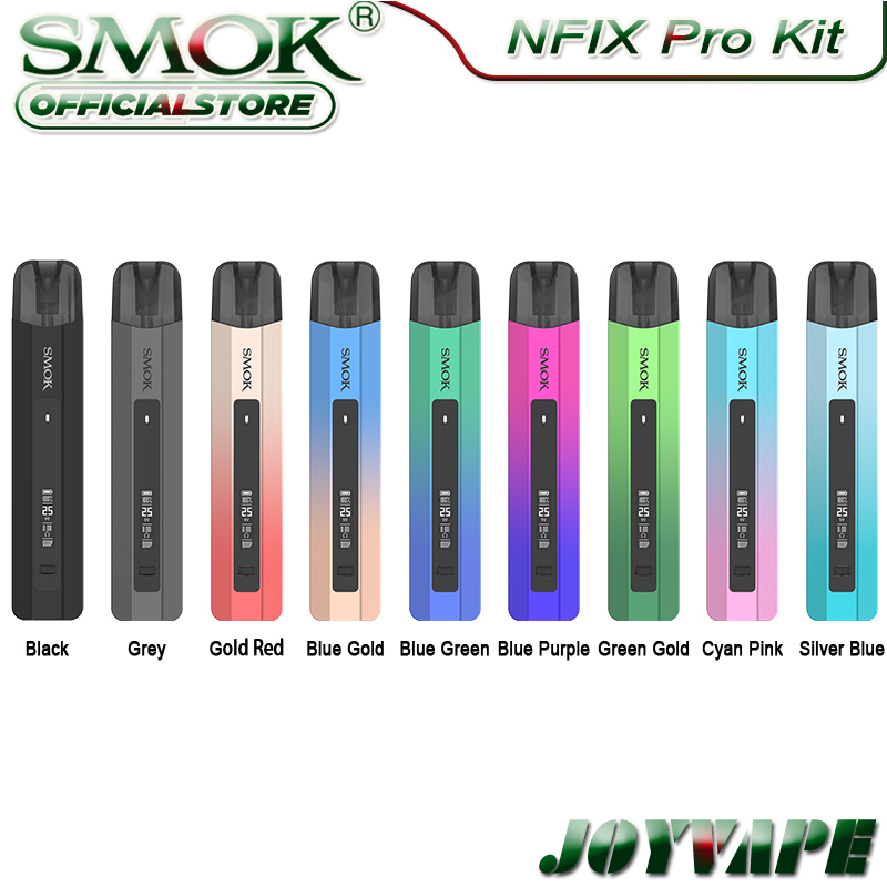 SMOK Nfix Pro Pod System Kit 700mAh 25W with 2ml Cartridge Compatible with LP1 Coil Draw-activated Vaping Device 100% Original, Message for multi colors 
SMOK Nfix Pro Pod System Kit 700mAh 25W with 2ml Cartridge Compatible with LP1 Coil Draw-activated Vaping Device 100% Original, Message for multi colors