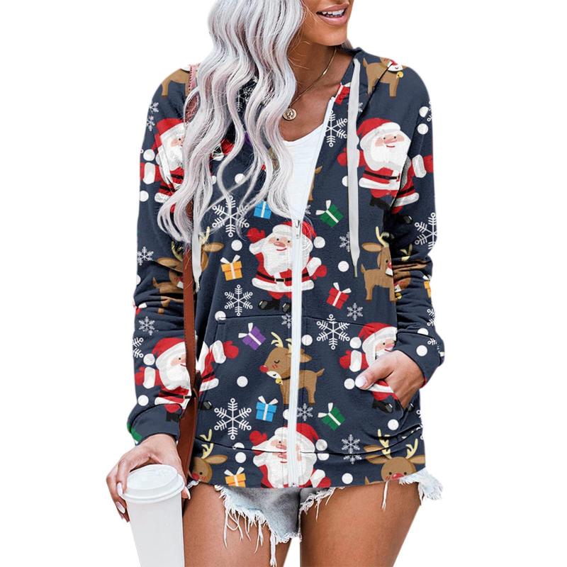 Women' Jackets Casual Jacket Up Coat Long Zip Women' With Pockets Sweatshirt Zipper Hooded Chrismas Hoodies Black Full Sweater WomenWo, Blue
Women' Jackets Casual Jacket Up Coat Long Zip Women' With Pockets Sweatshirt Zipper Hooded Chrismas Hoodies Black Full Sweater WomenWo, Blue