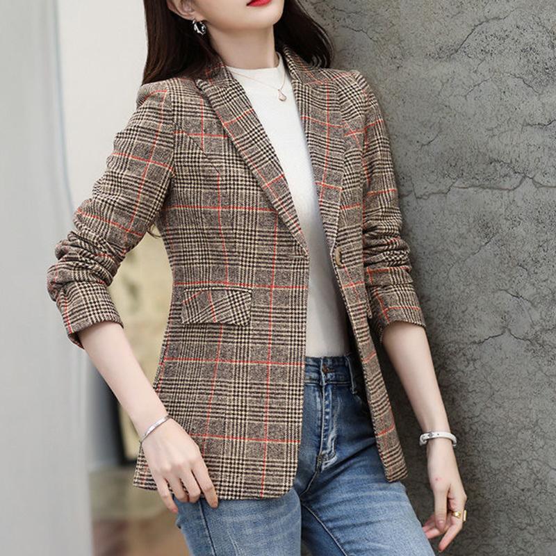 Women's Suits & Blazers Ladies Office 2022 Plaid Spring Tweed Suit Jacket Female Blazer Women Tops Autumn Fashion Blaser Women's Formal, Grey new 001
Women's Suits & Blazers Ladies Office 2022 Plaid Spring Tweed Suit Jacket Female Blazer Women Tops Autumn Fashion Blaser Women's Formal, Grey new 001