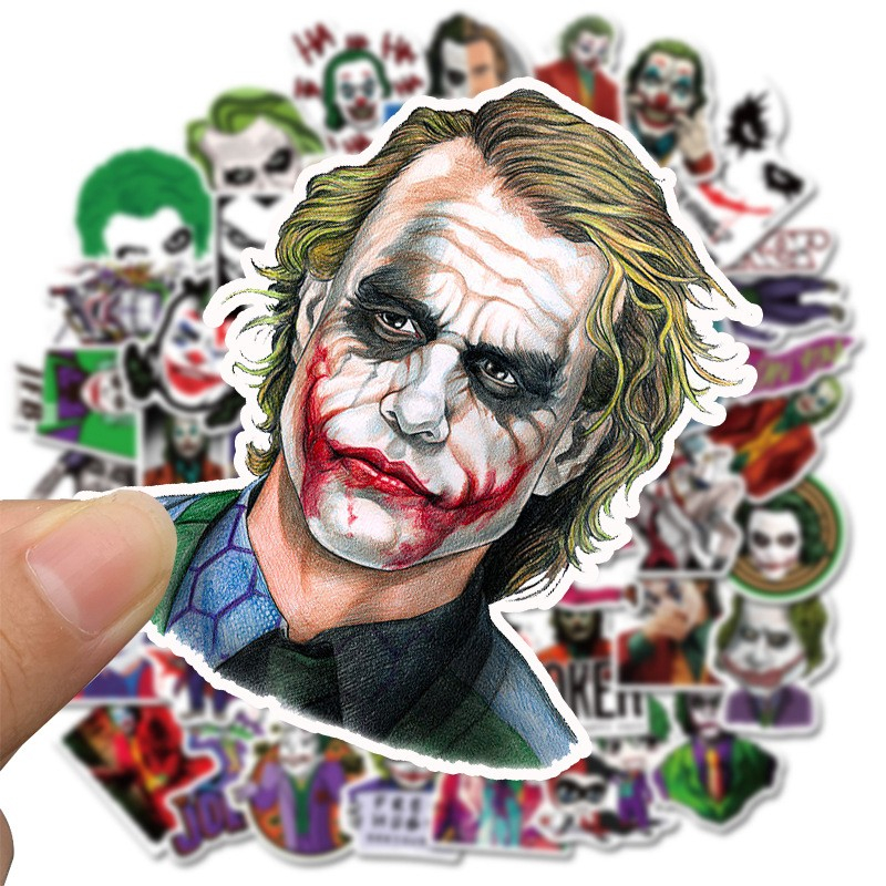 50Pcs/Lot The Joker Sticker graffiti Stickers for DIY Luggage Laptop Skateboard Motorcycle Bicycle Stickers