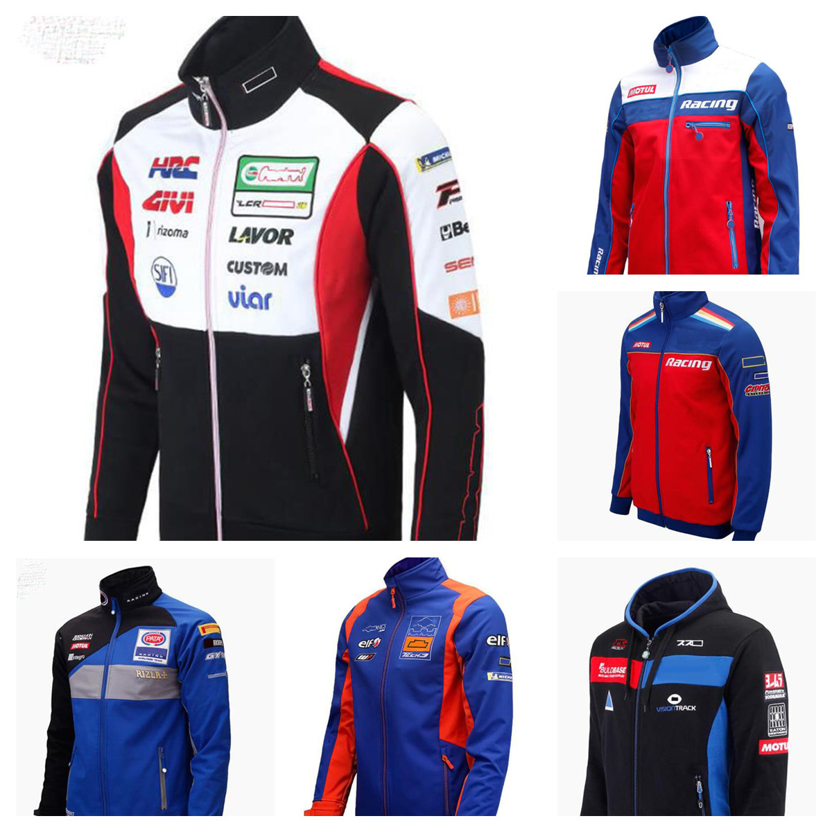 F1 racing suit spring and autumn outdoor sports jacket with the same style customization
F1 racing suit spring and autumn outdoor sports jacket with the same style customization