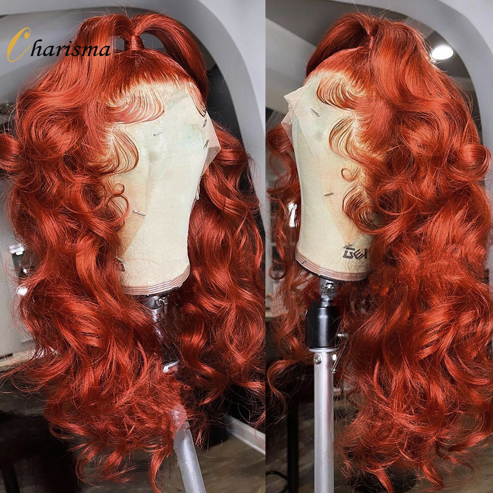 13x4 Ginger Body Wave Wig Brazilian Human Hair Pre Plucked Lace Frontal Wigs Transparent Synthetic Hair, Auburn
13x4 Ginger Body Wave Wig Brazilian Human Hair Pre Plucked Lace Frontal Wigs Transparent Synthetic Hair, Auburn