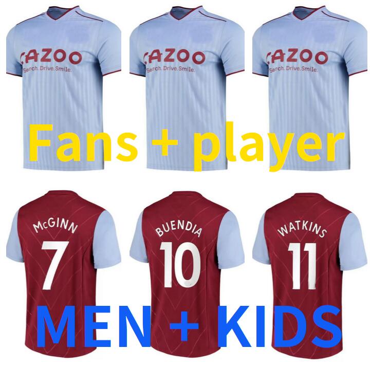 Men kids kit 2022 2023 Aston Villaes Soccer Jerseys 22 23 Kamara WATKINS BUENDIA McGINN EL GHAZI DOUGLAS LUIZ MINGS CASH Diego Carlos Football shirts player version
Men kids kit 2022 2023 Aston Villaes Soccer Jerseys 22 23 Kamara WATKINS BUENDIA McGINN EL GHAZI DOUGLAS LUIZ MINGS CASH Diego Carlos Football shirts player version