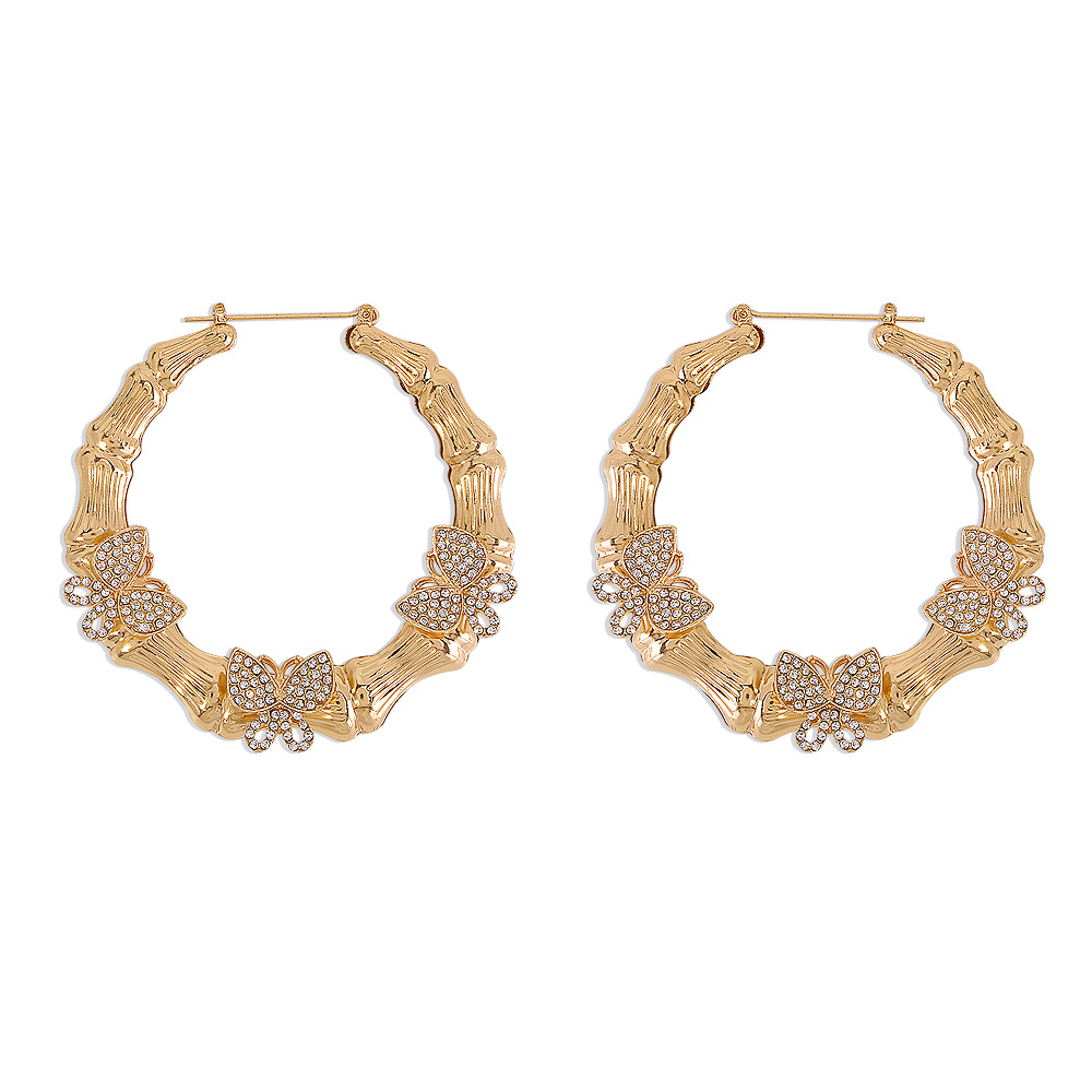 Hoop & Huggie Punk Hip Hop Crystal Butterfly Bamboo Earrings For Women Fashion Bling Rhinestone Animal Circle Jewelry Party Gift
Hoop & Huggie Punk Hip Hop Crystal Butterfly Bamboo Earrings For Women Fashion Bling Rhinestone Animal Circle Jewelry Party Gift