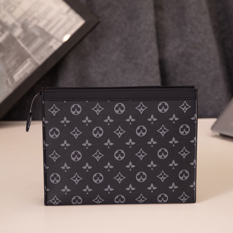 5A luxury designer men bag New Travel Toiletry Pouch 26 cm Protection Makeup Clutch Women Genuine Leather Waterproof Cosmetic Bags For Women
