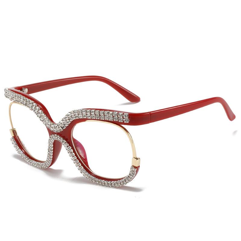 Sunglasses Bling Diamond Blue Blocking Reading Glasses Women Oversized Frame Fashion Brand Design Eyeglasses Anti Blue-Ray For Young LadiesS
Sunglasses Bling Diamond Blue Blocking Reading Glasses Women Oversized Frame Fashion Brand Design Eyeglasses Anti Blue-Ray For Young LadiesS