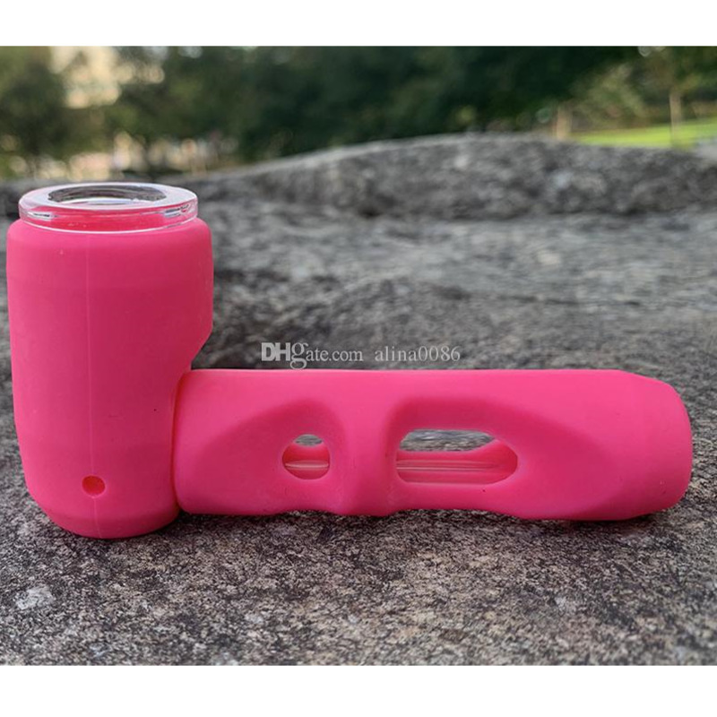 Wholesale Mini Silicone smoking Hammer Pipe 4.4inches with Glass Bowl high quality spoon smoke
Wholesale Mini Silicone smoking Hammer Pipe 4.4inches with Glass Bowl high quality spoon smoke