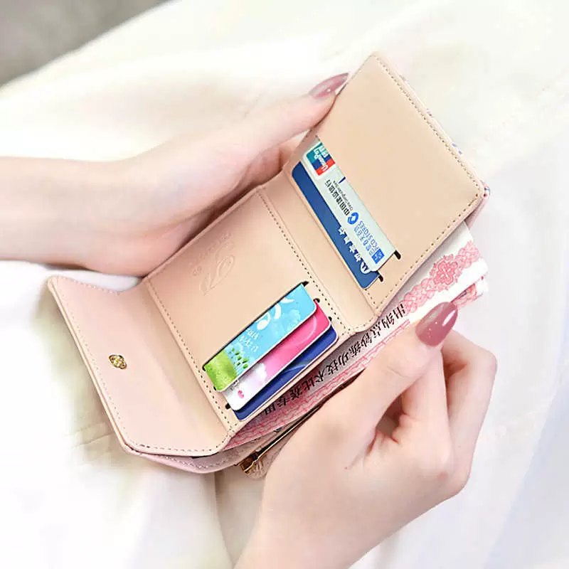Wallets 2021 Japan and South Korea Fashion Mini 30% Off Women's Short Simple Multifunctional Student Small Zero Wallet