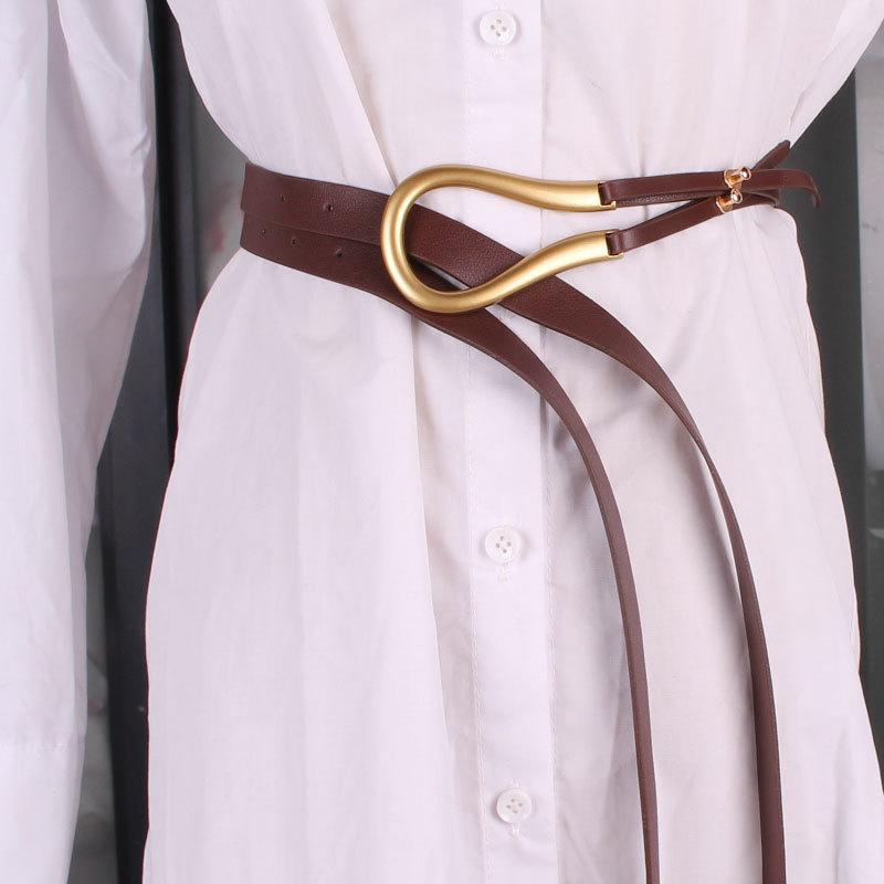 Belts Tide Metal Small Horseshoe Luxury Buckle Belt Foreign Trade Retro Women's Fashion All-match Wide Girdle Waist BeltBelts, Black
Belts Tide Metal Small Horseshoe Luxury Buckle Belt Foreign Trade Retro Women's Fashion All-match Wide Girdle Waist BeltBelts, Black