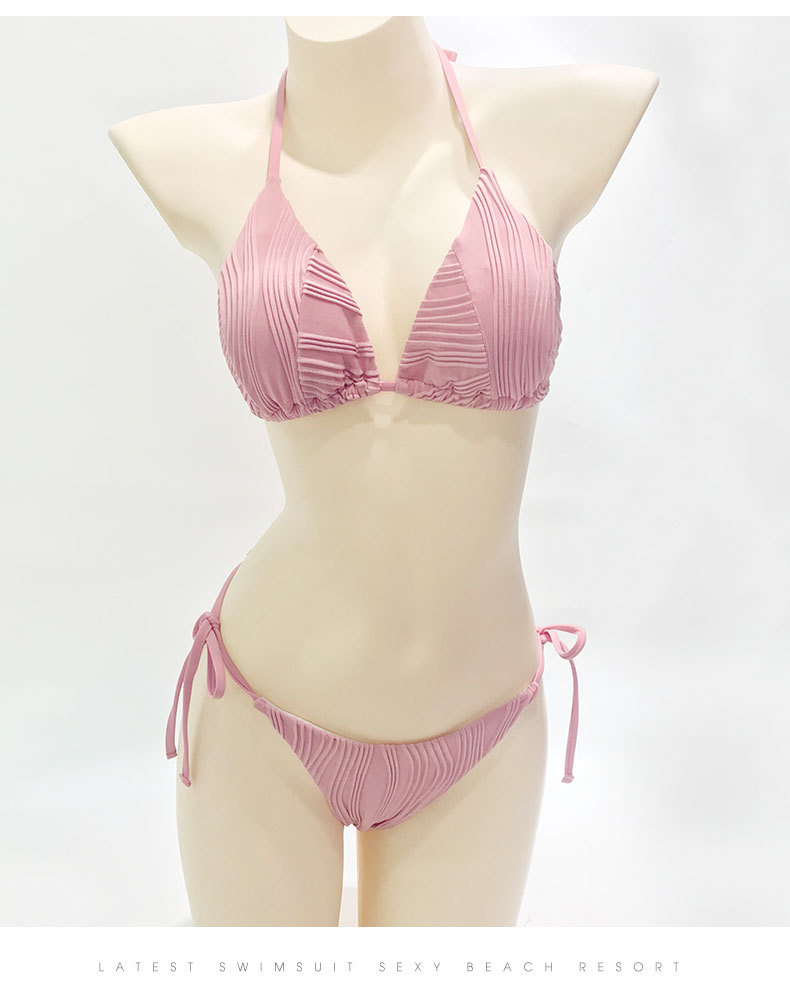 Sexy Bikini Women Swimsuit Push-up Bra Bikini Set Two Piece Swimwear High Cut Bathing Suit Beachwear Lace Up Bikinis