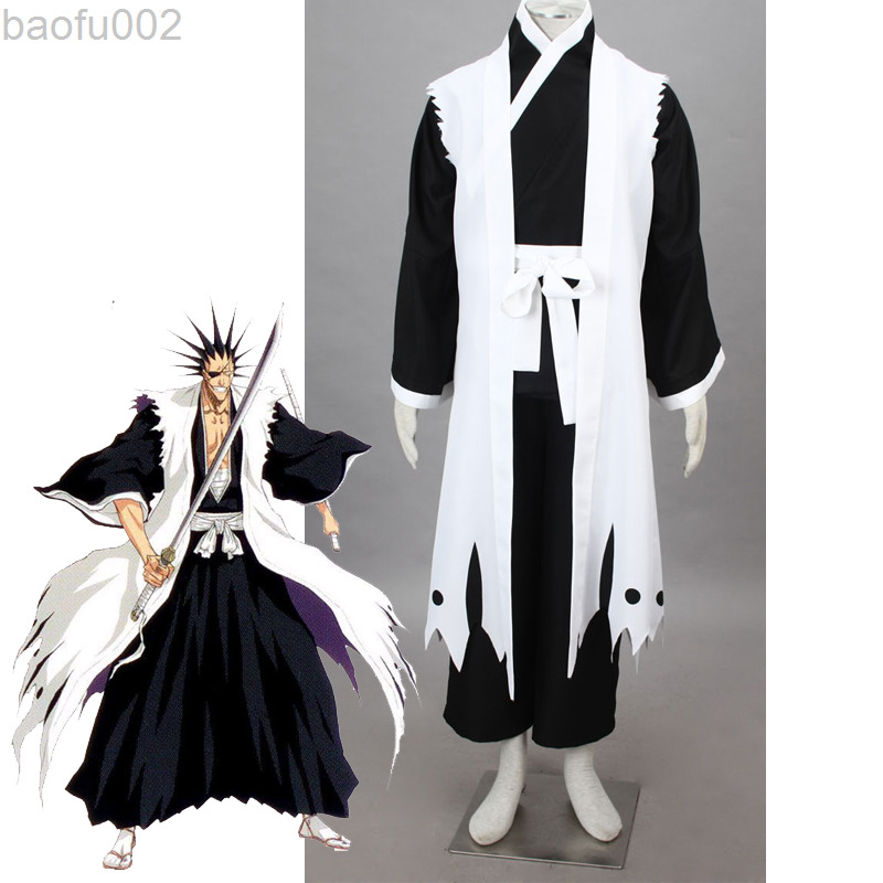 

Anime Zaraki Kenpachi Cosplay Bleach Come Eleventh Squad Captain Die pa Gotei 13 Uniform Kimono Halloween Party Cosplayer L220802