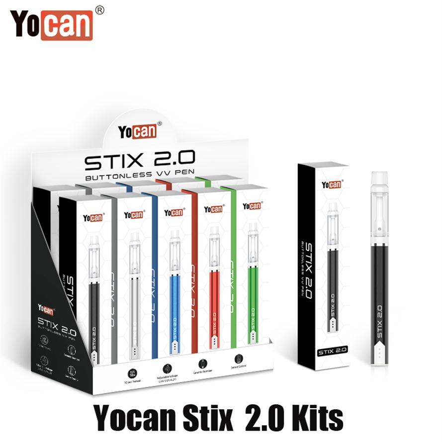 Authentic Yocan Stix 2.0 Upgrade Vaporizer Kit 350mAh VV Battery 1ml Empty Tank Thick Oil Carts II 2 New Vapor 510 Thread Vape Pen321s, Remark colors
Authentic Yocan Stix 2.0 Upgrade Vaporizer Kit 350mAh VV Battery 1ml Empty Tank Thick Oil Carts II 2 New Vapor 510 Thread Vape Pen321s, Remark colors