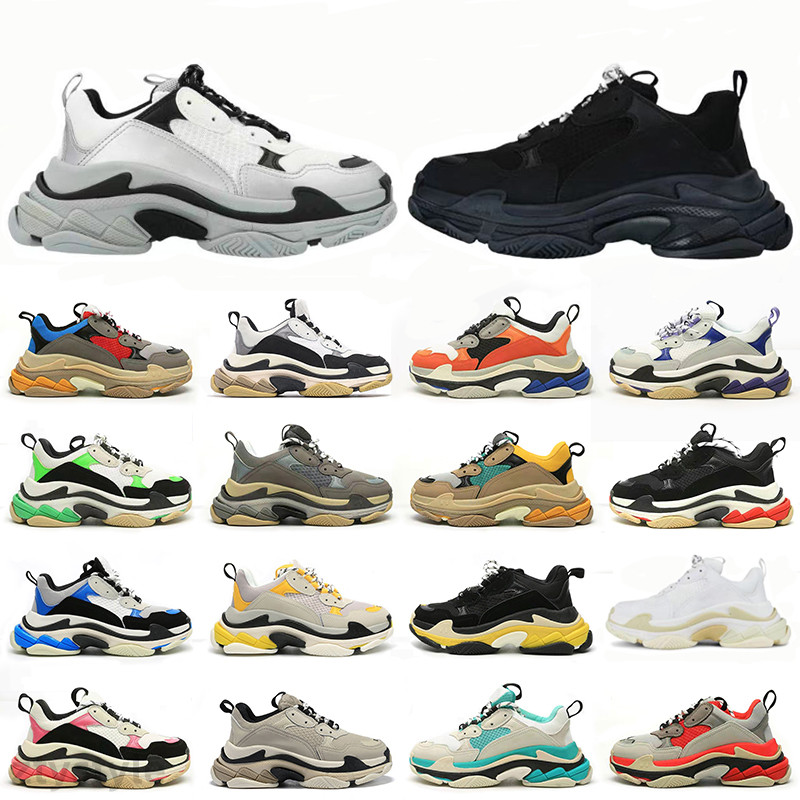 triple 17FW Casual Shoes 2023 men women designer platform sneakers black white grey red pink blue green Light Tan trainers sports Jogging Walking 36-45