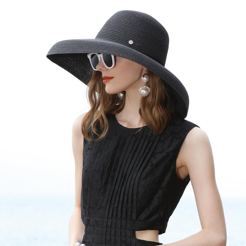 Wide Brim Hats Lady Summer Hat British Style Foldable Sun Dome Shopping Female Cap AdjustableWide, Black
Wide Brim Hats Lady Summer Hat British Style Foldable Sun Dome Shopping Female Cap AdjustableWide, Black