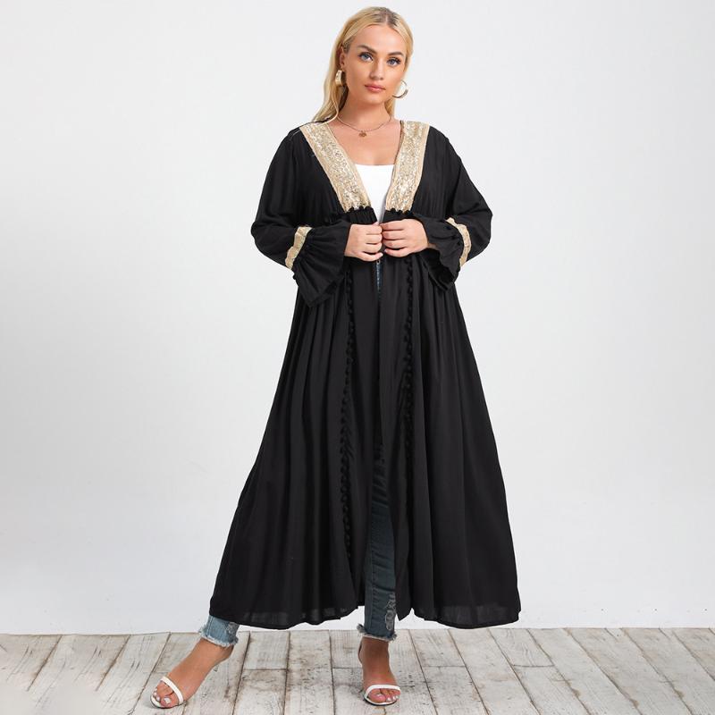 Plus Size Dresses Elegant Vintage Women Dress Large Swing Retro Black A-line Loose Comfortable Flared Sleeve Slim Cardigan DressPlus
Plus Size Dresses Elegant Vintage Women Dress Large Swing Retro Black A-line Loose Comfortable Flared Sleeve Slim Cardigan DressPlus