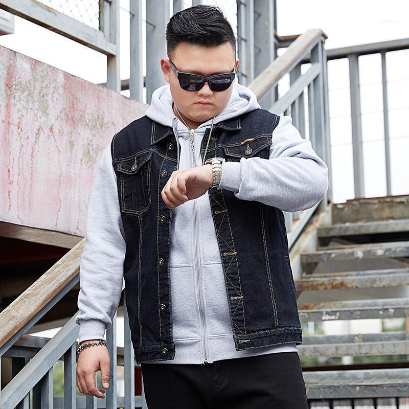 Large Men's Elastic Denim Waistcoat Plus Shirt Fat Vest Sleeveless Coat Vests, Gray
Large Men's Elastic Denim Waistcoat Plus Shirt Fat Vest Sleeveless Coat Vests, Gray
