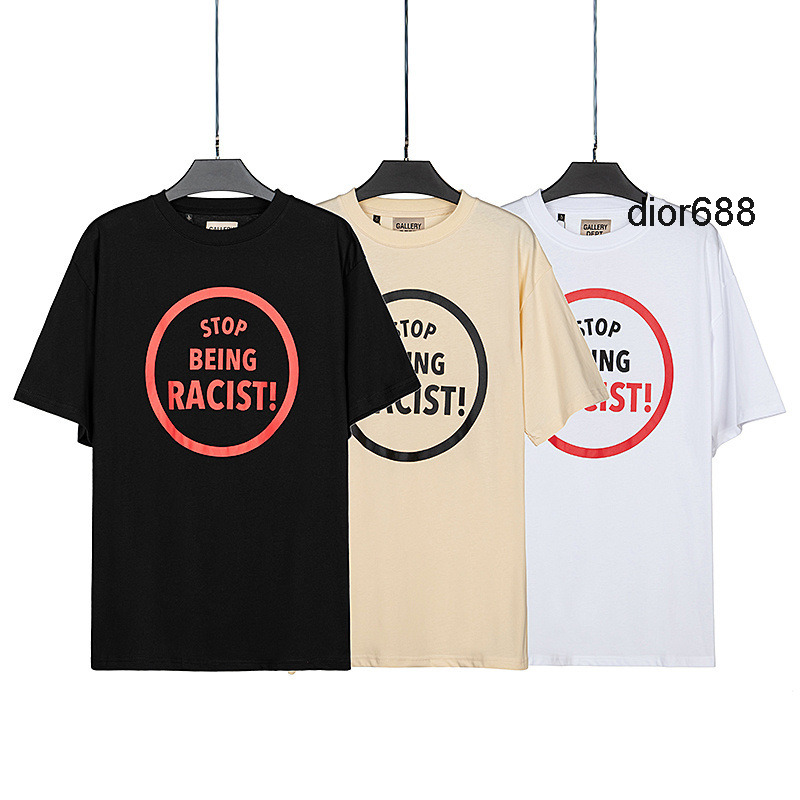 Gaojiechao brand Gary dept stop being racist ANTI RACISM short sleeve T-shirt, White
Gaojiechao brand Gary dept stop being racist ANTI RACISM short sleeve T-shirt, White