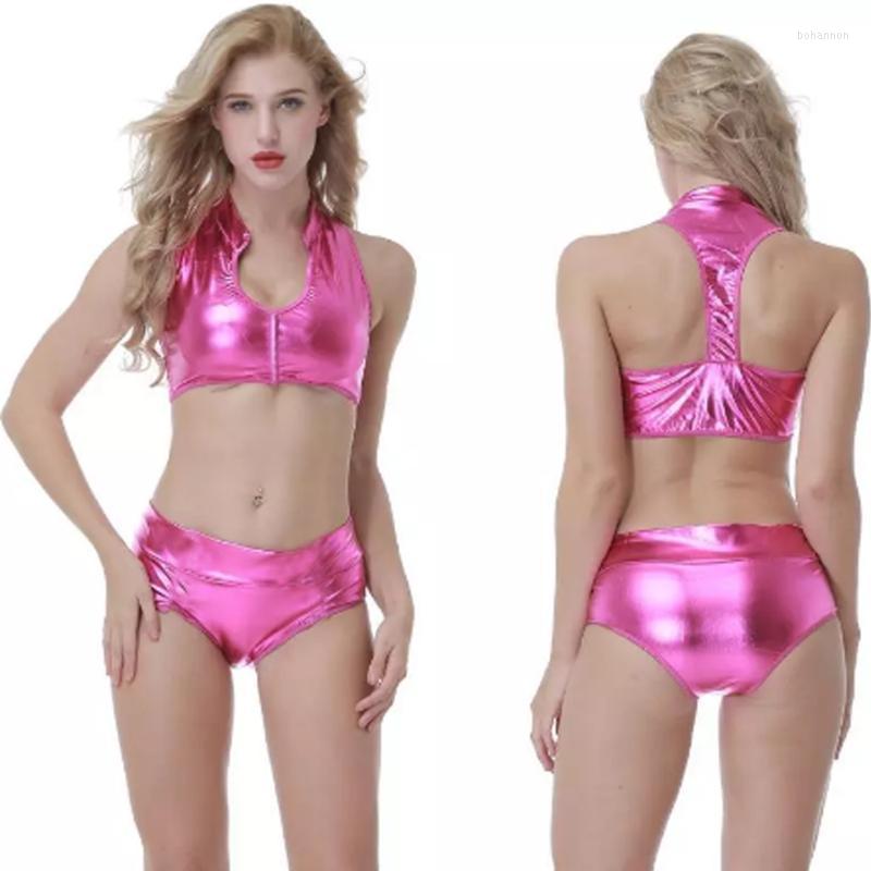 Women's Tracksuits Summer 2022 Sexy Women Bikinis Set Fashion Shiny Lady Stretch Slim Suit Beachwear Leather PU Shorts Lingerie 2 Piece Sets, Black
Women's Tracksuits Summer 2022 Sexy Women Bikinis Set Fashion Shiny Lady Stretch Slim Suit Beachwear Leather PU Shorts Lingerie 2 Piece Sets, Black