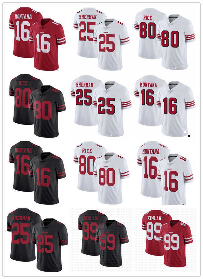 

2022 Football Jerseys Men women San Francisco''49ers''Jersey 85 George Kittle 97 Nick Bosa 10 Jimmy Garoppolo black 19 Deebo Samuel Football Jerseys, Color