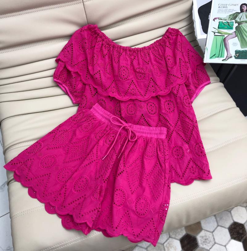 Women' Two Piece Pants Luxury Women Slash Neck Embroidery Hollow Shirt Blouse Shorts Female Chic Suits 2 Sets Color Ddxgz 6.13Women, White
Women' Two Piece Pants Luxury Women Slash Neck Embroidery Hollow Shirt Blouse Shorts Female Chic Suits 2 Sets Color Ddxgz 6.13Women, White