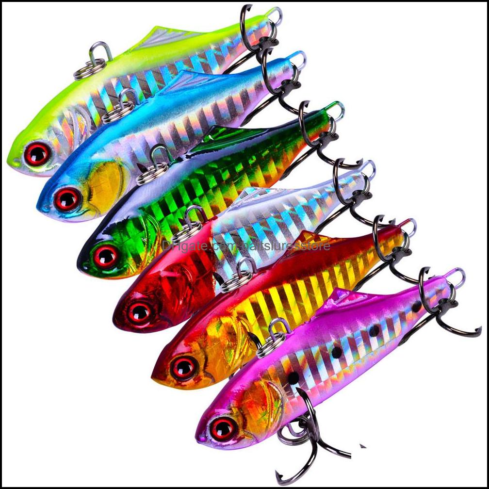 Baits Lures Fishing Sports Outdoors 1Pcs 6-Color 6.5Cm 14.2G Vib Plastic Hard Hooks 8# Hook Artificial Bait Pesca Tackle Accessories Drop
Baits Lures Fishing Sports Outdoors 1Pcs 6-Color 6.5Cm 14.2G Vib Plastic Hard Hooks 8# Hook Artificial Bait Pesca Tackle Accessories Drop
