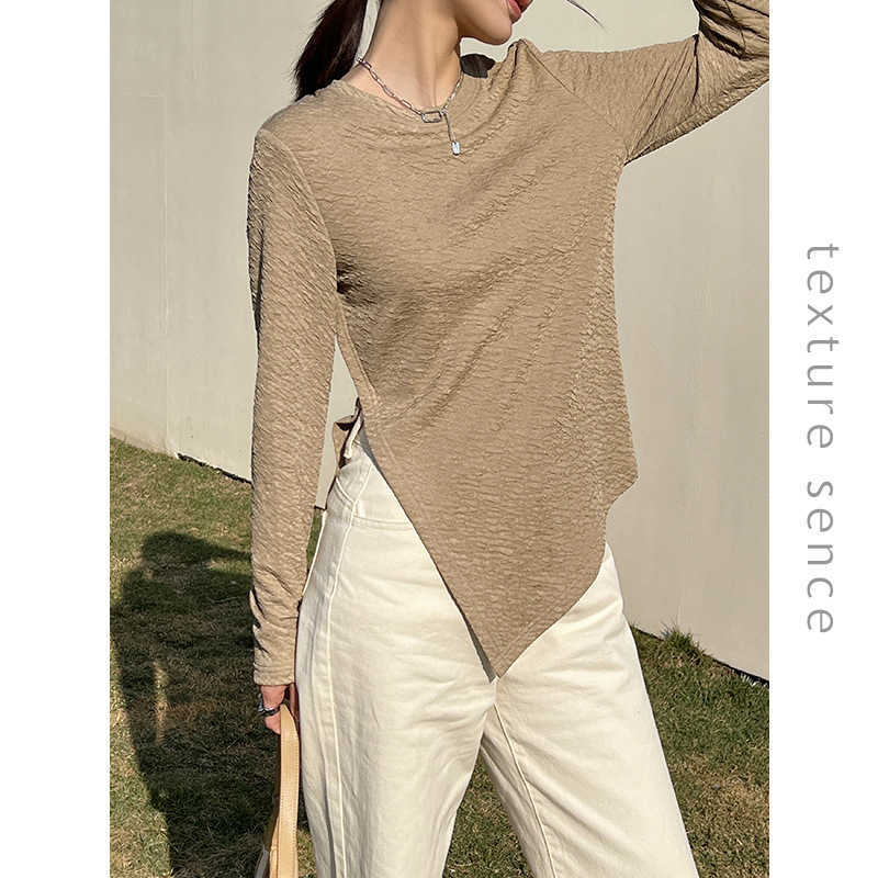 Shangyi Guangzhou thirteen elements women's clothing 2022 spring new design sense split top versatile T-shirt women's tts1340, Black
Shangyi Guangzhou thirteen elements women's clothing 2022 spring new design sense split top versatile T-shirt women's tts1340, Black