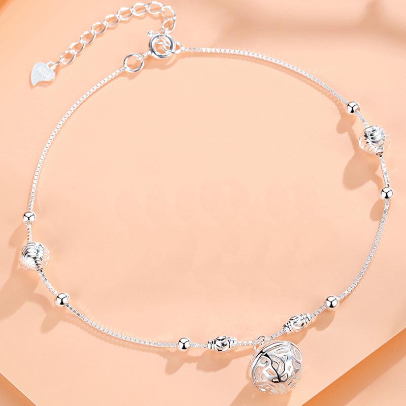 Anklets Genuine 100% 925 Sterling Silver Bell Pendant Summer For Women Ladies Anklet Chain Fine Jewelry Accessories YBR272Anklets
Anklets Genuine 100% 925 Sterling Silver Bell Pendant Summer For Women Ladies Anklet Chain Fine Jewelry Accessories YBR272Anklets