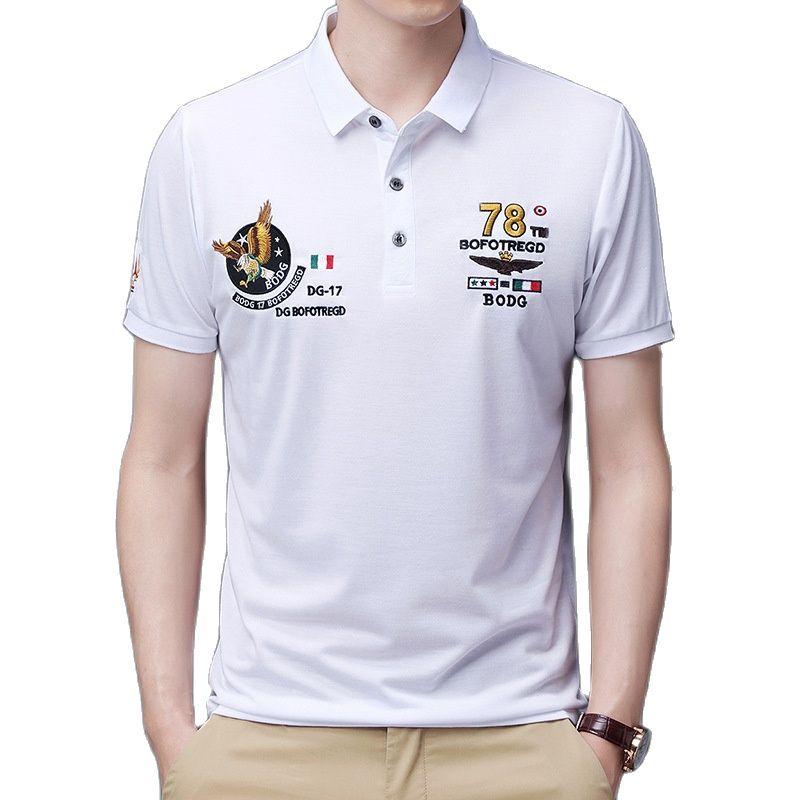 Men's Polos Summer Men's Short Sleeve Embroidered Business Shirt Casual Fashion Loose Oversize Solid Color Top Men ClothingMen's Men'sMe, White
Men's Polos Summer Men's Short Sleeve Embroidered Business Shirt Casual Fashion Loose Oversize Solid Color Top Men ClothingMen's Men'sMe, White