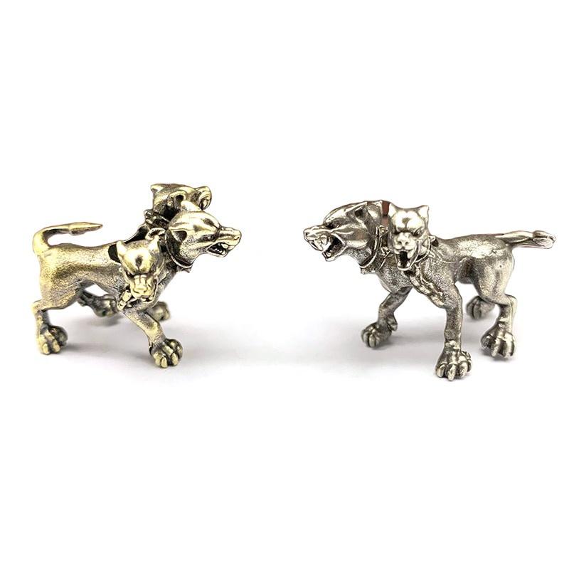 Keychains Vintage Brass Mexican Three-headed Wolf Cerberus Figurines Pendant Trinkets Copper Animal Creative Umbrella Rope DIY AccessoryKeyc
Keychains Vintage Brass Mexican Three-headed Wolf Cerberus Figurines Pendant Trinkets Copper Animal Creative Umbrella Rope DIY AccessoryKeyc
