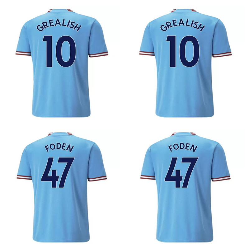 22 23 HAALAND SOCCER JERSEYS GREALISH STERLING MANS CITIES MAHREZ fans player version DE FODEN 2022 2023 football tops shirt kids kit sets
22 23 HAALAND SOCCER JERSEYS GREALISH STERLING MANS CITIES MAHREZ fans player version DE FODEN 2022 2023 football tops shirt kids kit sets